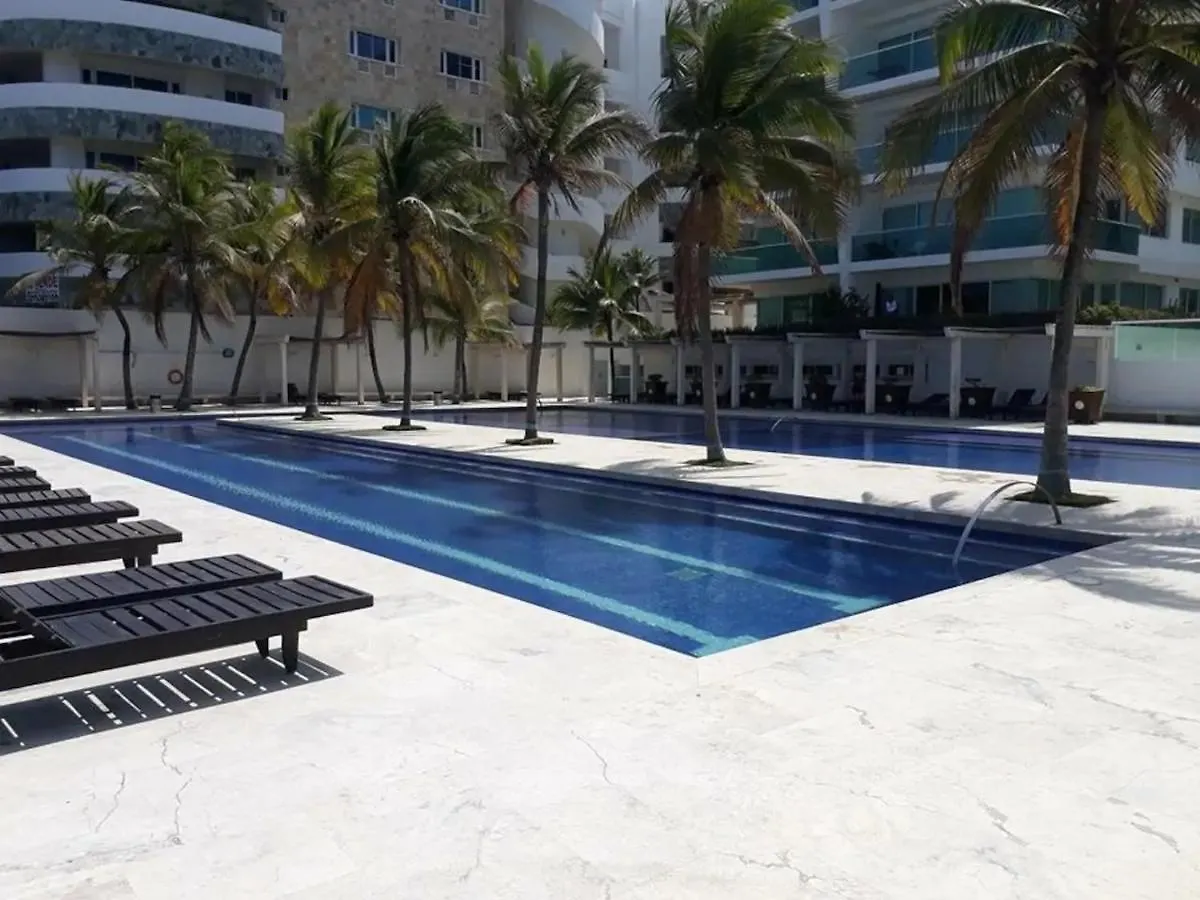 Vista Directa Al Mar Con Amplia Terraza Y 3 Habitaciones Cartagena Apartment