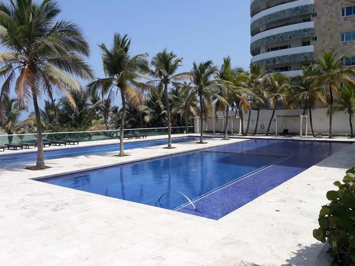 Vista Directa Al Mar Con Amplia Terraza Y 3 Habitaciones Cartagena Colombia