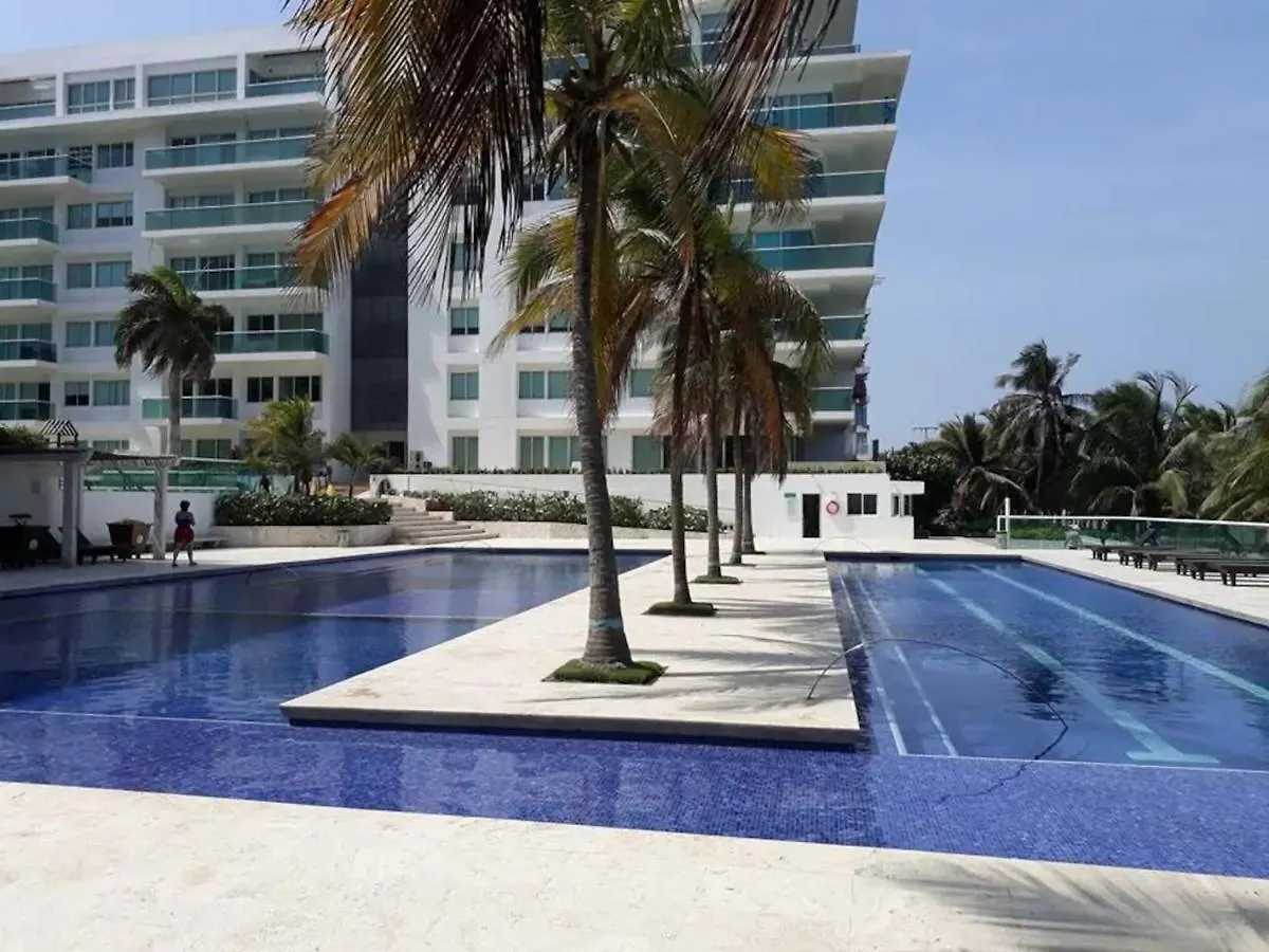 Apartment Vista Directa Al Mar Con Amplia Terraza Y 3 Habitaciones Cartagena Colombia