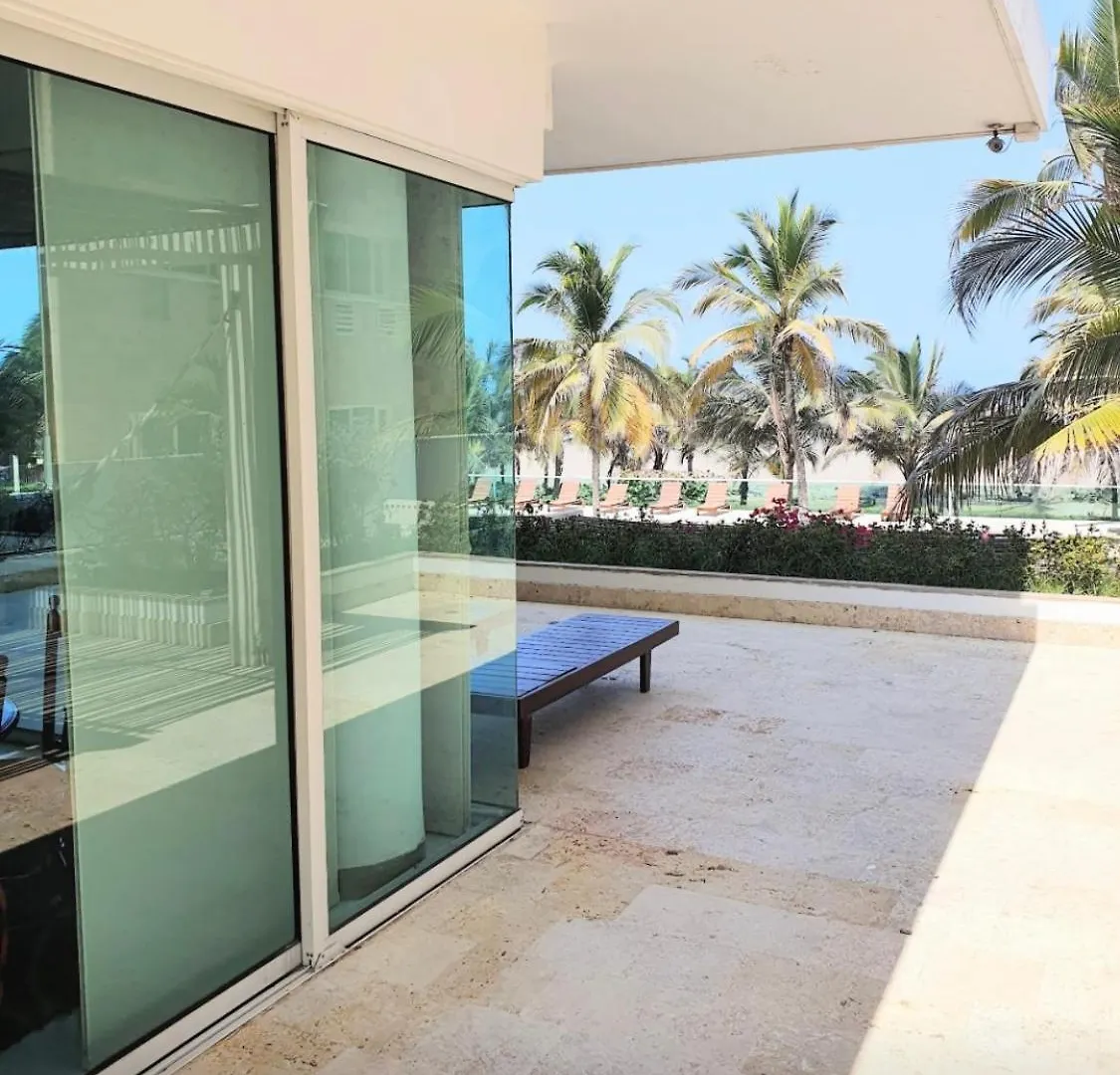 Vista Directa Al Mar Con Amplia Terraza Y 3 Habitaciones Cartagena Apartment